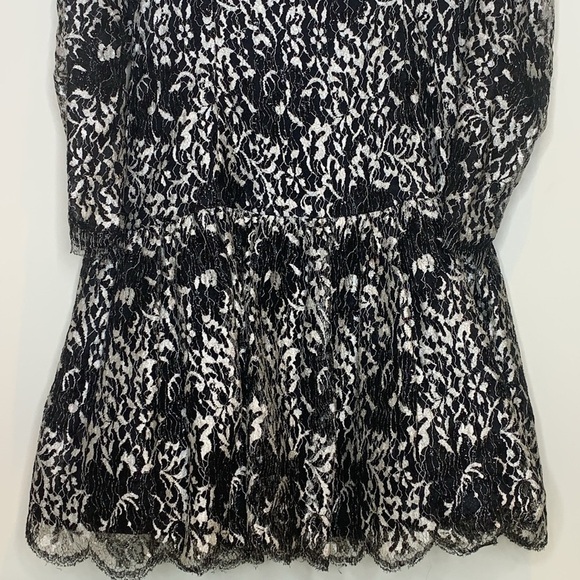 Christian Rupert Couturier Couture Embroidered Lace Drop Waist Cocktail Dress S - Picture 3 of 16